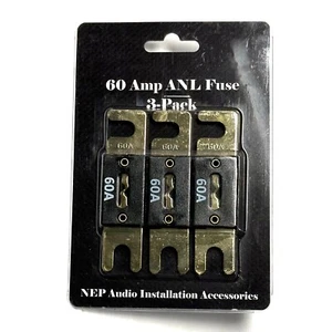 Paquete de 3 fusibles NEP Audio 60A ANL - Imagen 1 de 1
