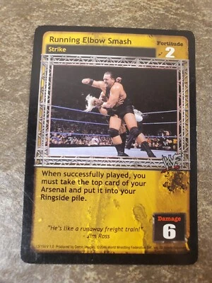 WWE WWF Raw Deal CCG - Running Elbow Smash - Image 1 of 3