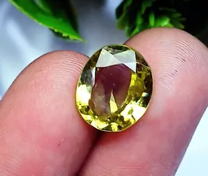 Natural Peridot 7.10 Ct Certified Oval Shape Loose Gemstone - Bild 1 von 7