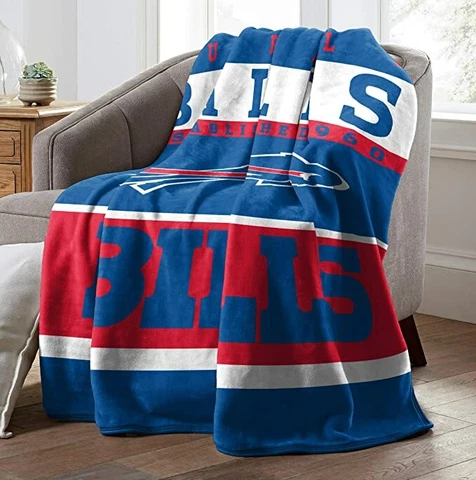 Buffalo Bills Fans Soft Fleece Warm Throw Blanket for Couch Sofa Bed Chair Cover