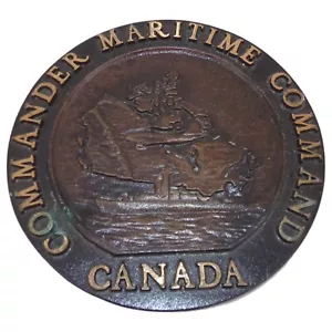 Plaque Commander Maritime Command Canada armée canadienne anglais GB canadien - Foto 1 di 2