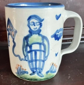 Good Vintage Hadley Kite Boy Mug, M.A. Hadley, “The End” inside, Am, Circa 1990 - Picture 1 of 4