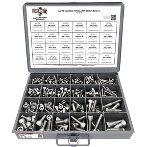 A4-70 Stainless Steel Metric Allen Socket Screws - 609 PCS - Picture 1 of 5