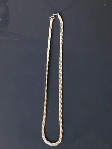 Catena intrecciata argento sterling 925 vintage Italia 18” 11 grammi - Foto 1 di 3