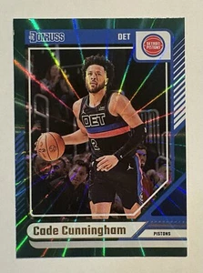 2024-25 Donruss- Holo Green Laser #174 Cade Cunningham- Detroit Pistons - Picture 1 of 2