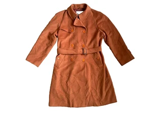 Abrigo de lana Aquascutum para mujer marrón vintage dama talla M/L - Imagen 1 de 11