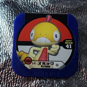 Juego Scraggy 8-47 Pokémon Tretta japonés Nintendo moneda azul chip - Imagen 1 de 2