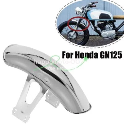 Chrome Motorcycle Front Fender MudGuard Cover Protector Fit For Honda CG125 - Image 1 of 4