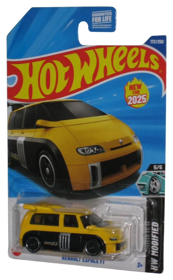 Hot Wheels HW Modified (2025) Yellow Renault Escape F1 Toy Car 172/250 - Image 1 of 1