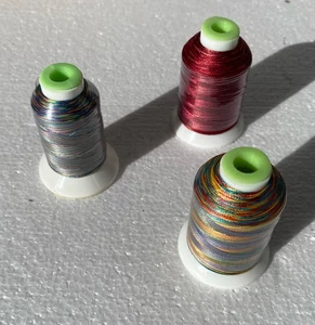 Lot Of 3 Coats & Clark Machine Embroidery Thread New 600 Yds Each Multi Colors - Picture 1 of 4