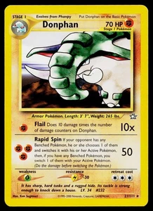Donphan 021/111 Neo Genesis Rare #1 - Picture 1 of 2