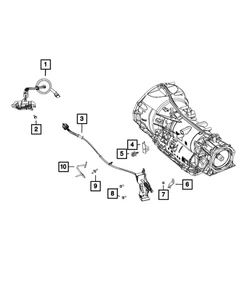 Genuine Mopar Gearshift Control Cable 68507310AA - Picture 1 of 4