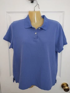 L.L. Top polo de algodón de manga corta morado Bean para mujer - talla mediana - Imagen 1 de 3