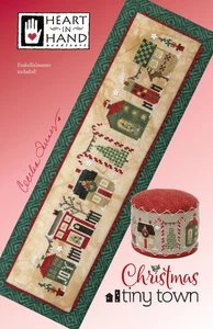 Heart in Hand Counted Cross Stitch Pattern ~ Christmas Tiny Town ~ - Picture 1 of 3