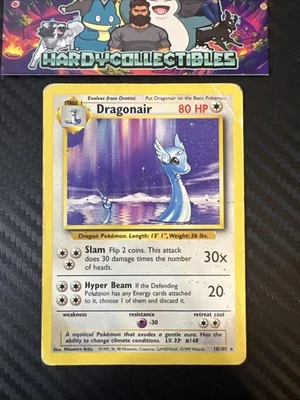 Pokémon Dragonair 18/102 Rare Non-Holo Card 1999 Base Set HP - Image 1 of 4