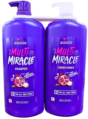 Шампунь и кондиционер Aussie Multi Miracle 2 упаковки по 39,9 жидк. унции срок годности 07/2027 - Изображение 1 из 4