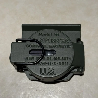 Brújula Lensática Tritio Cammenga Modelo 3H Olive Drab Edición Militar de Estados Unidos Foto 1 de 4