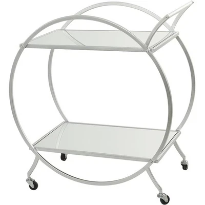 Carrinho de barra de metal moderno dourado prateleiras espelhadas carrinho de cozinha rolante decoração para casa novo - Imagem 1 de 4
