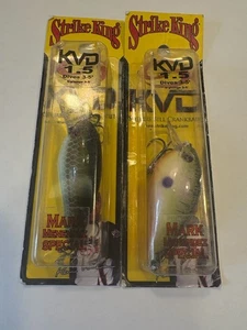 2 nuove STRIKE KING 3/8 oz KVD 1,5 MARK MENENDEZ Special SQUAREBILL CRANKBAITS - Foto 1 di 2