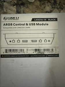 Lian Li LAN216-1X System cabinet I/O interface kit for LANCOOL 216 RX Black - Picture 1 of 2