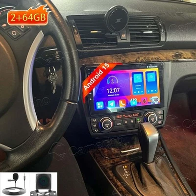 Car Stereo Radio Carplay For BMW 1 Series E88 E82 E81 E87 Android 15 GPS WIFI BT - Image 1 of 4