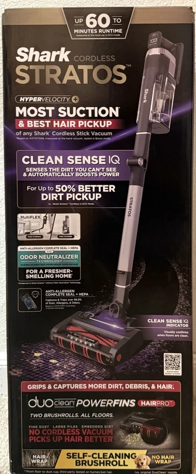 Shark Stratos Vacuum Cleaner - Ash Purple (IZ862H)
