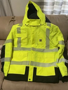 Carhartt High-Visibility Waterproof Class 3 Sherwood Jacket Mens 2XL - Picture 1 of 4