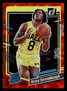 Brice Sensabaugh 2023-24 Donruss RED INTERNATIONAL #214 Utah Jazz RATED ROOKIE - Picture 1 of 2