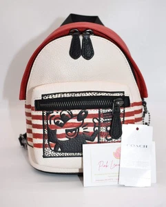 Coach MM X Keith Haring Small West Backpack Crossbody Bag - Picture 1 of 14