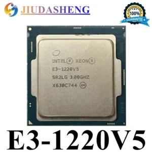 Intel Xeon E3-1220 V5 CPU LGA1151 4Core 3.00GHz 8 MB SR2LG Processor E3-1220V5 - Picture 1 of 1