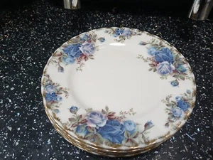 ROYAL ALBERT MOONLIGHT ROSE SIDE PLATES X 6 - Picture 1 of 3