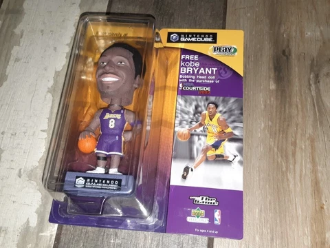 Upper Deck 2002 Nintendo Gamecube NBA Courtside Kobe Bryant Promo Bobblehead NEW Cover