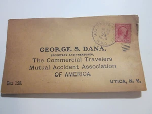 RPO Railroad Post Office 1909 Boston TROY & ALBANY 2/22/09 US #367 - Picture 1 of 2