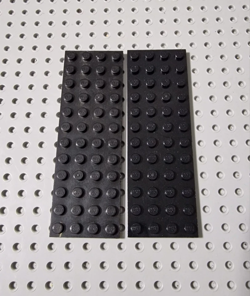 LEGO Platte Bauplatte Basisplatte flach 2 stk Schwarz 4x12 Black Plate 3029 R2 - Bild 1 von 1