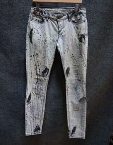 Express Nineteen Eighty Skinny Leg Light Grey Black Markings USA 10 Looks Great - Picture 1 of 18