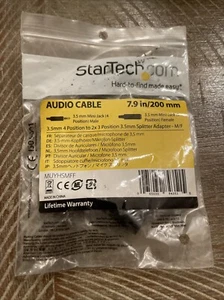 Adaptador divisor de auriculares StarTech 3,5 mm 4 pines a 2x 3 pines 3,5 mm - M/F, MUYHSMFF - Imagen 1 de 3
