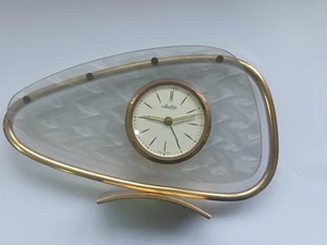 Montre de Table Art Deco en laiton et acrylique - Picture 1 of 13