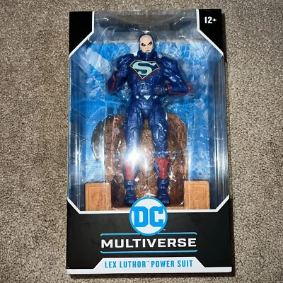 Figura de acción McFarlane DC Multiverse - Lex Luthor Power Suit con trono - 7" Foto 1 de 3