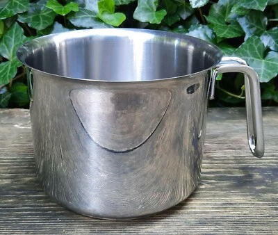 Age Pot Saucepan Milk Pot Buttertopf Sauce Stainless Steel Planter - Image 1 of 4