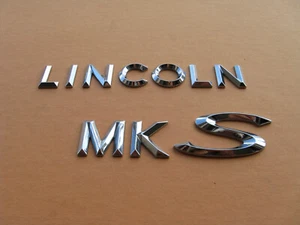 09 10 11 12 13 14 15 16 LINCOLN MKS REAR EMBLEM LOGO BADGE SIGN USED OEM A45850 - Imagen 1 de 5