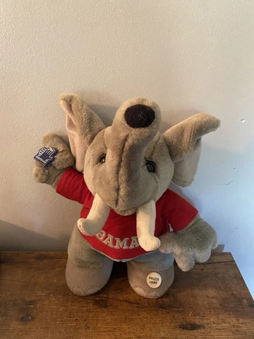 VINTAGE ALABAMA CRIMSON TIDE BIG AL PLUSH w/ Tag University Of Alabama NCAA SEC Cover