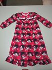 4T Disney Minnie Mouse Girl Red Long Sleeve Night Gown
