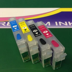4 Wiederbefüllbare Patronen Epson WF7015 WF7515 WF7525 WF3010 WF3520 DWF WF3540 DTWF - Bild 1 von 4