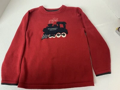 Suéter Tren Rojo De Colección Años 80 OshKosh B’Gosh Niños Talla 7 Meses 100% Algodón Foto 1 de 4