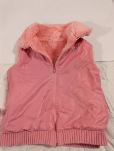 Girls Wonderful World Of Disney Tinkerbell Pink Faux Fur/Polyester Vest Size XL - Picture 1 of 12
