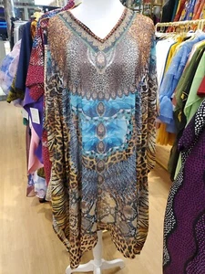 Casual Multicolored Boubou Abaya - Bild 1 von 4