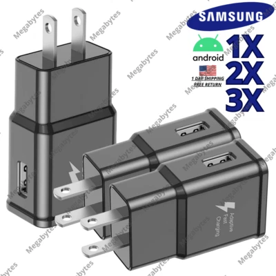 Cabezal cargador enchufe de pared USB de carga rápida adaptable para Samsung Galaxy Android EE. UU. Foto 1 de 4