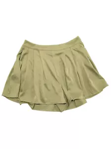 NWT HYFVE Pleated Pull Skort Army Green Mini Skirt Women's - Picture 1 of 5