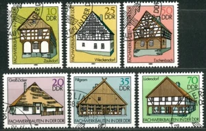 GERMANY DDR OLD STAMPS 1981 Wood Frame Houses - USED/CTO - Picture 1 of 2
