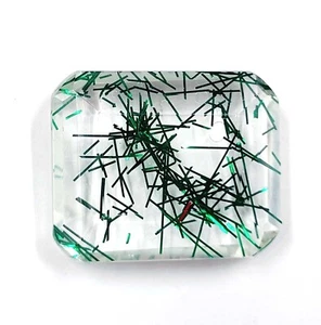 95.100 Ct Natural Green Quartz Rare Emerald Shape Certified Loose Gemstone 5DOZ - Picture 1 of 8
